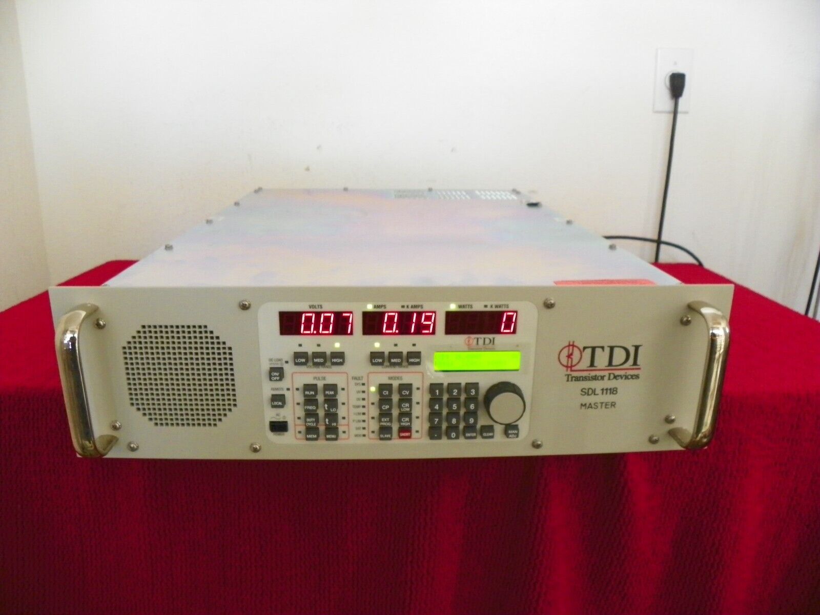 TDI Dynaload WCL488 50-400-2000 2KW Electronic Load SDL 1118 TDI Dynaload WCL488 50-400-2000 2KW Electronic Load SDL 1118